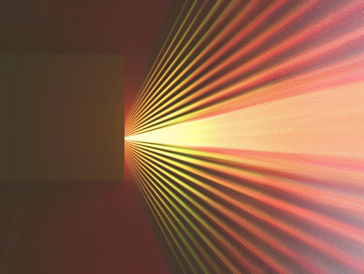 Image représentant l'illusion de la bande de Mach, montrant des bandes de luminosité variable à la frontière entre des zones lumineuses distinctes