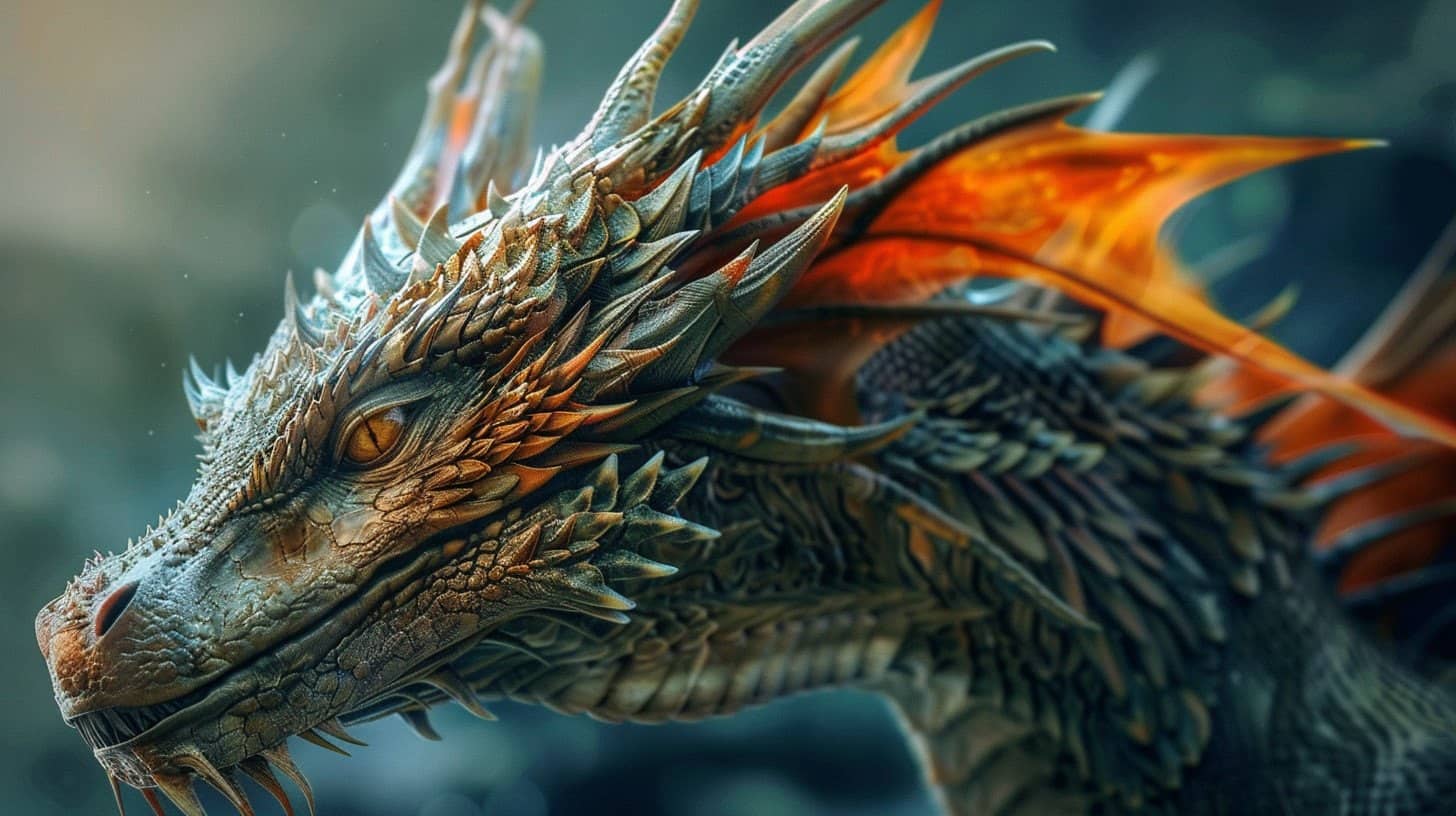 Dragon en plein combat épique contre des chevaliers