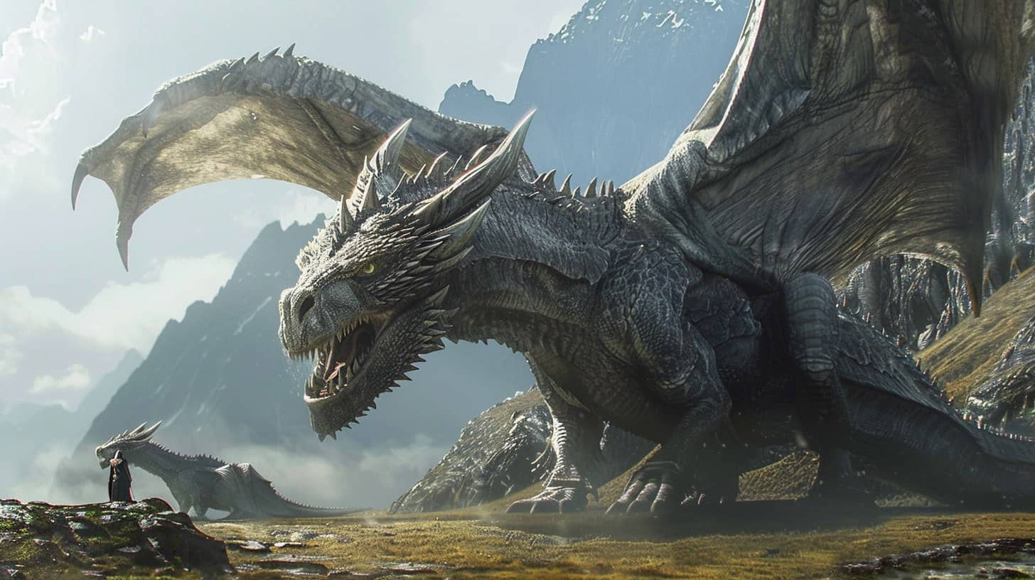 Dragon représenté dans une mosaïque détaillée